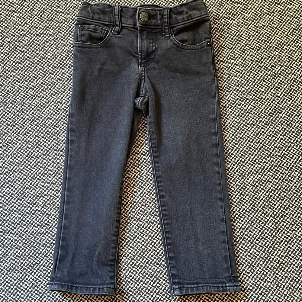 GAP kids black denim slim pants Sz 3T